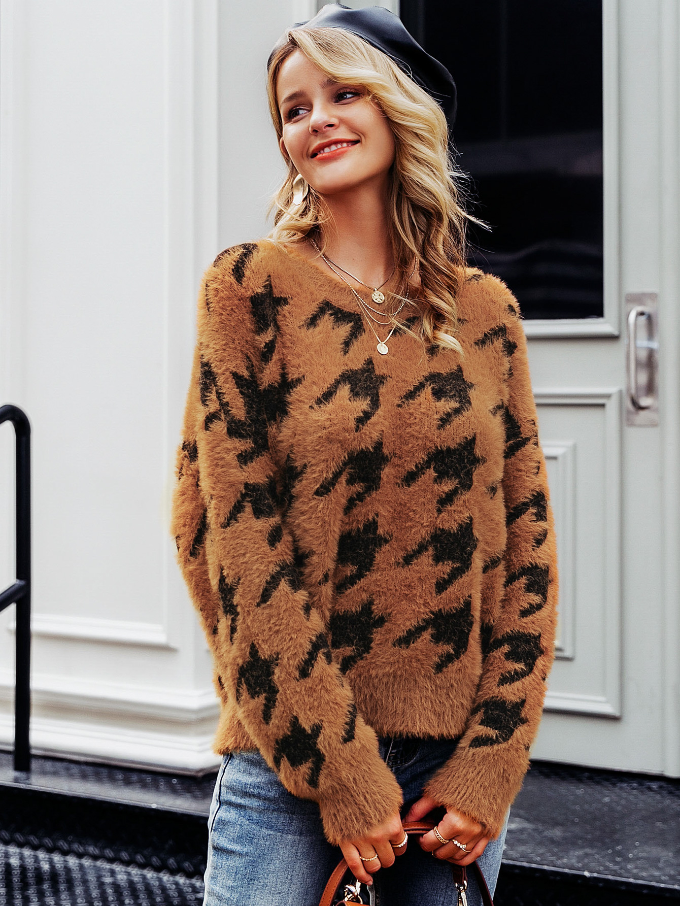 2019 new sexy pattern sweater fashion women39s wholesalepicture3