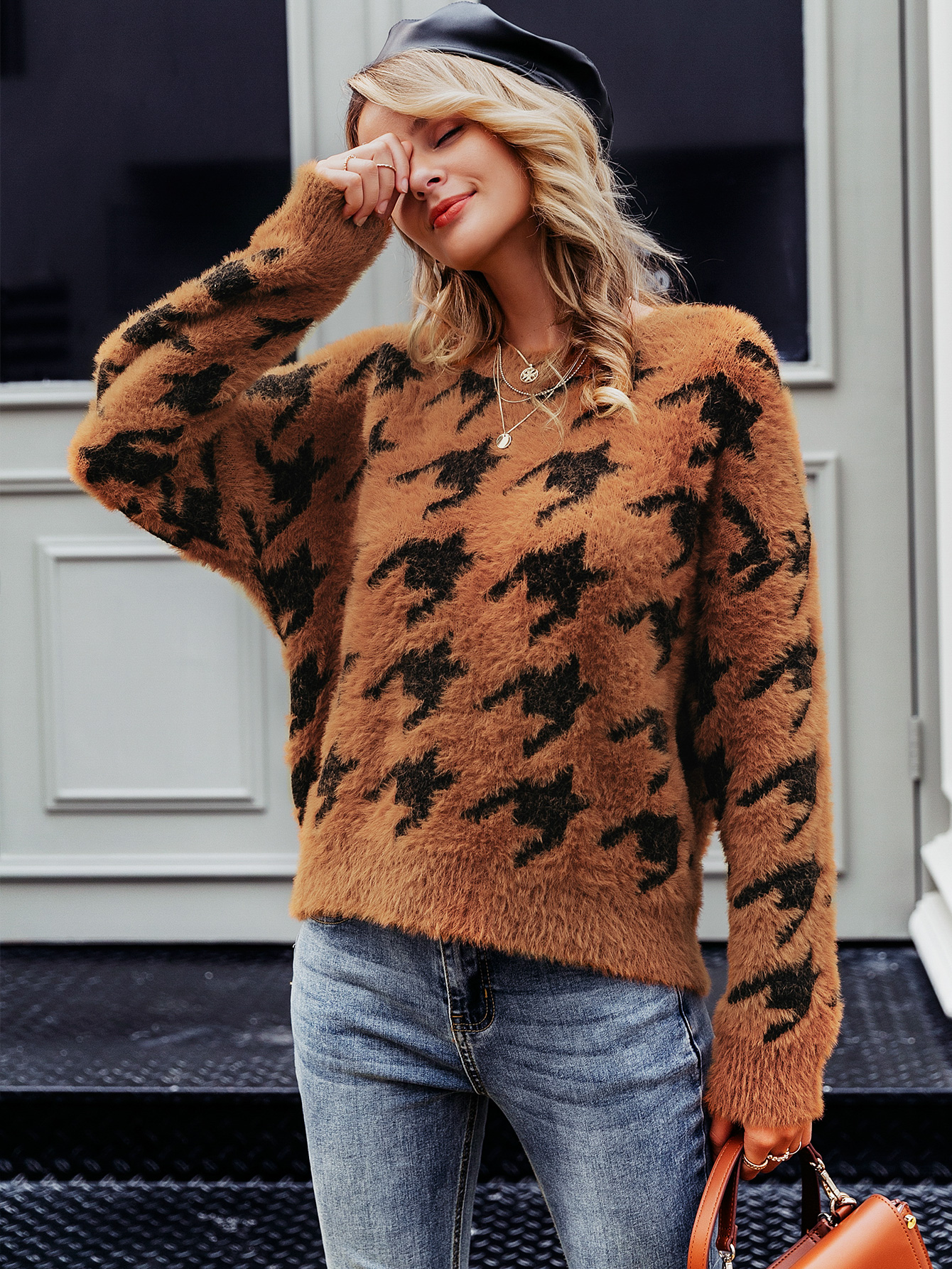 2019 new sexy pattern sweater fashion women39s wholesalepicture5