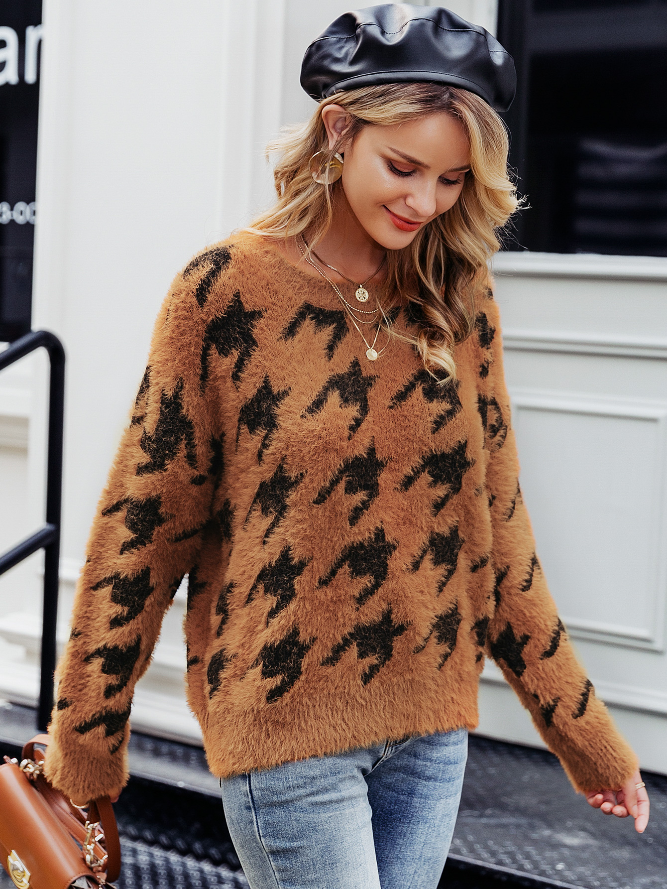 2019 new sexy pattern sweater fashion women39s wholesalepicture7