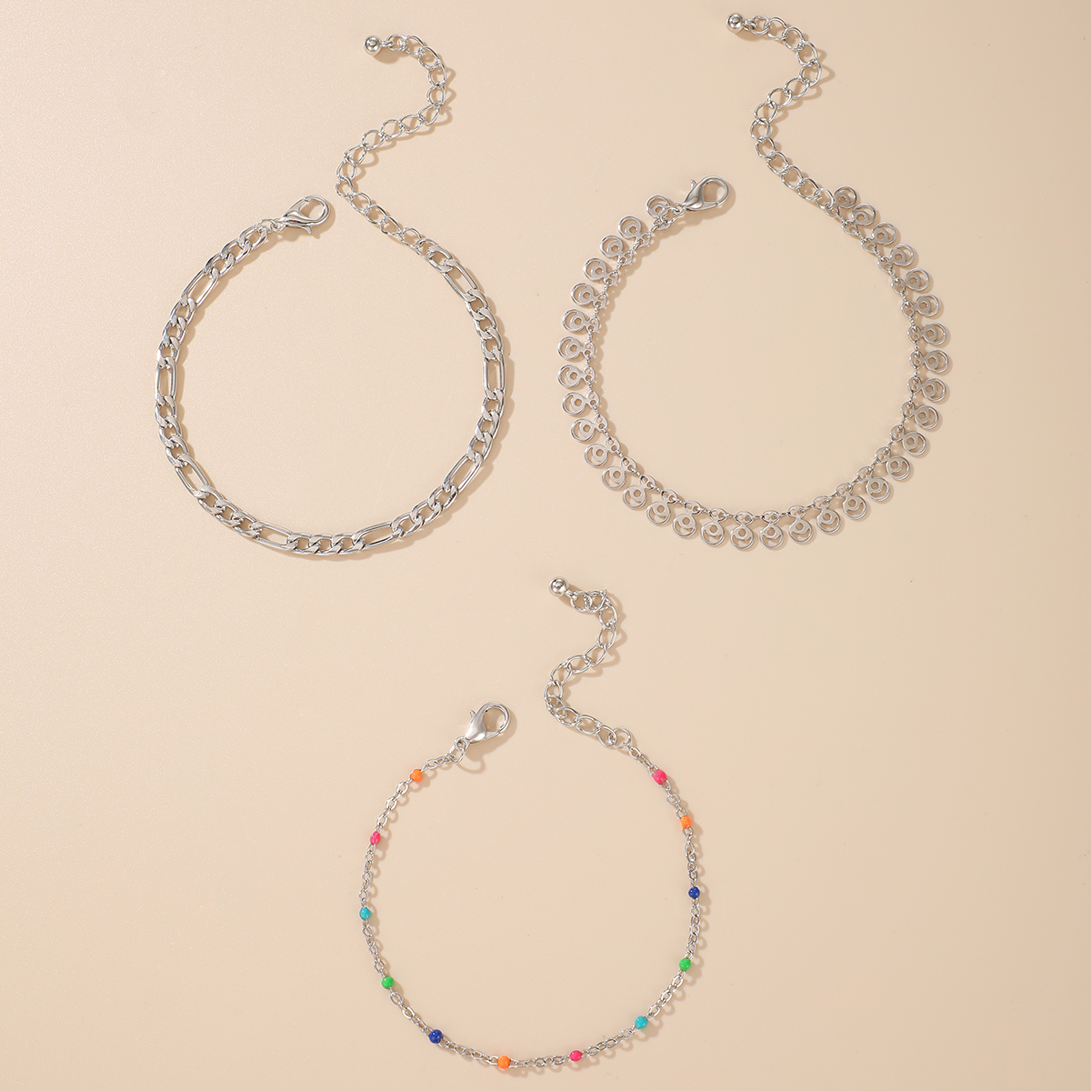 fashion women bohemian colorful bead bracelet setpicture2