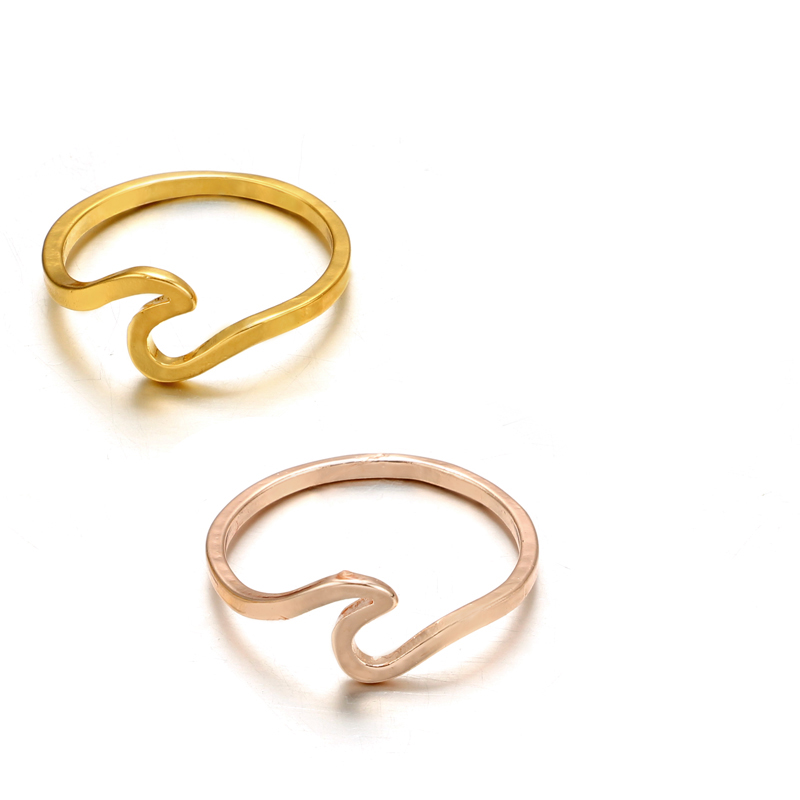 matte gold retro  ring