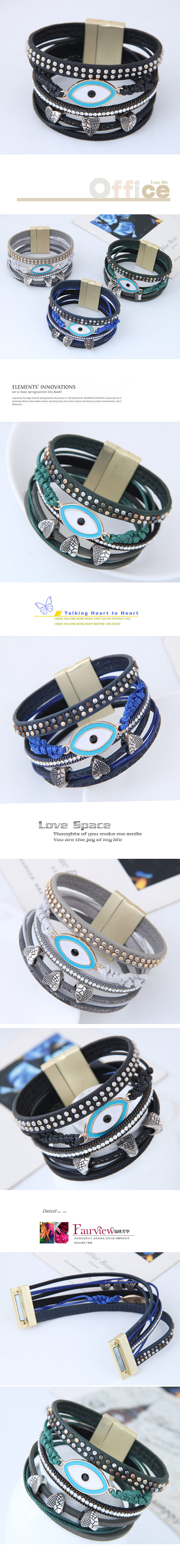 simple Devilu0027s eye magnet buckle fashion bracelet