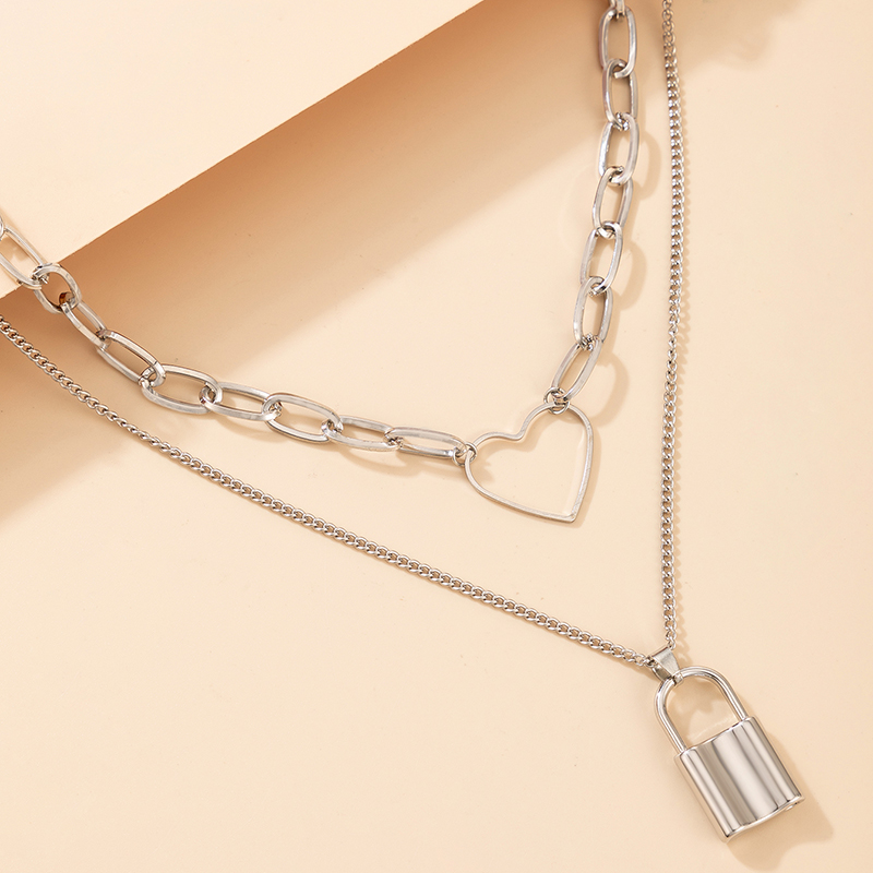 Alloy Lock Necklace