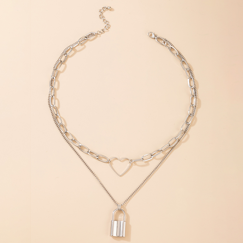 Alloy Lock Necklace