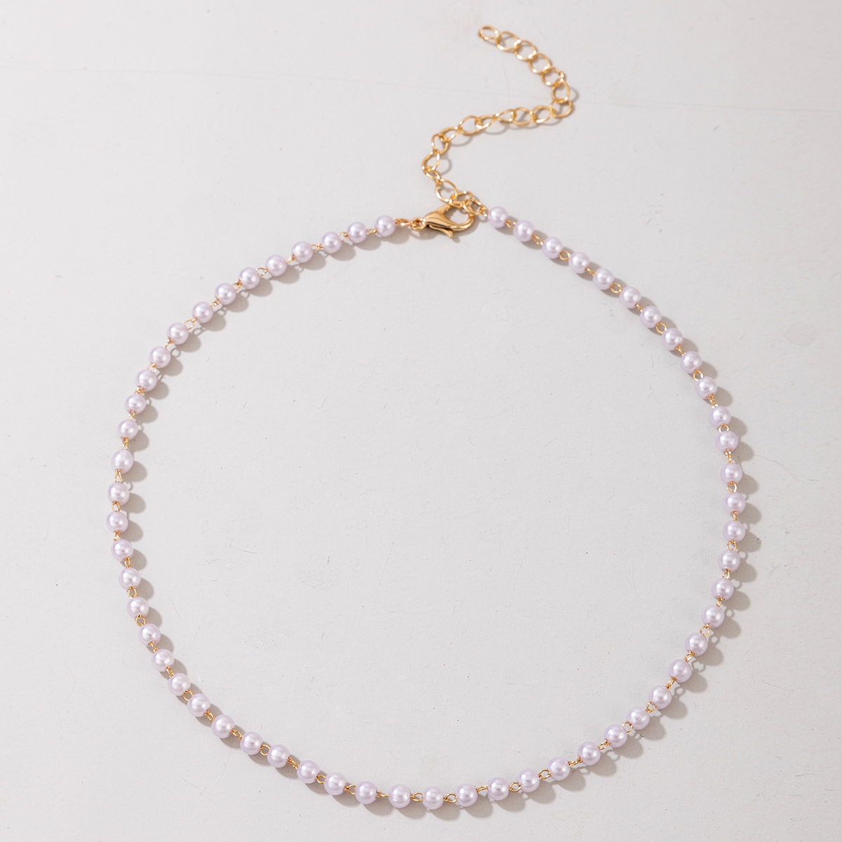 Mode einfache einlagige handgemachte Kette Perlenkettepicture5