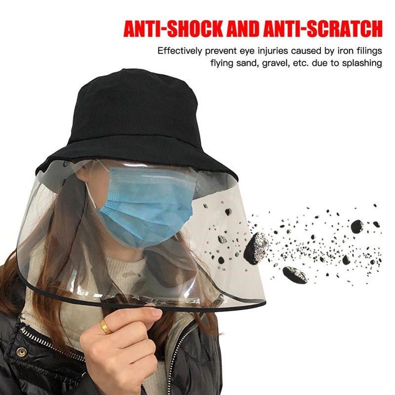 Protective hat antifog eye protection isolate virus outdoor dust tide fisherman hat cover face eye protection hood face screen NHAT203837picture1