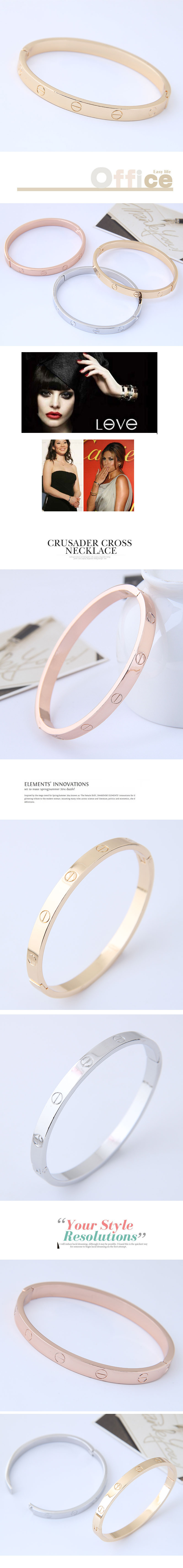  fashion new simple metal simple female bracelet nihaojewelry wholesale NHSC216232picture1