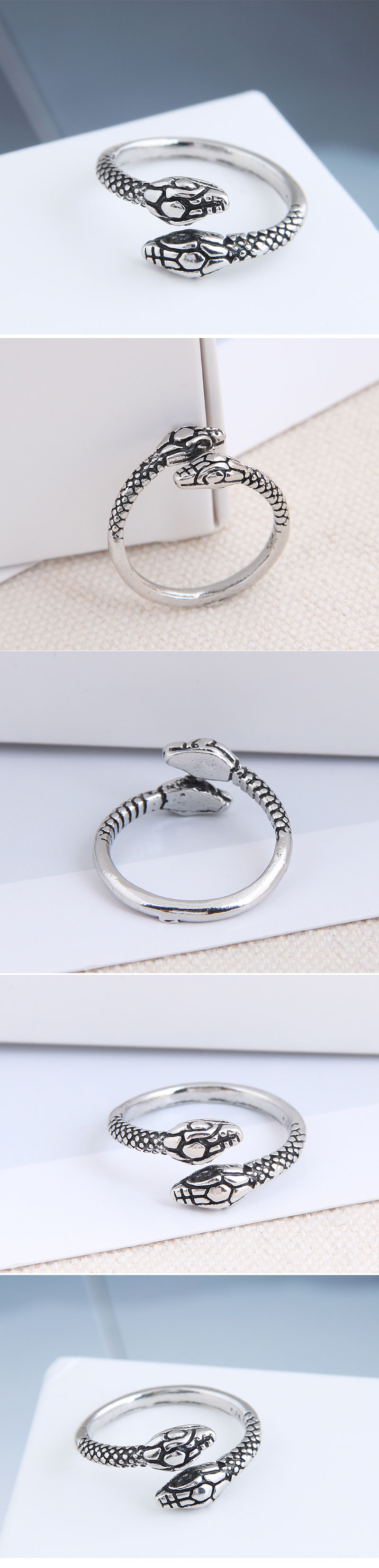 fashion metal snake open alloy ring hot-saling wholesale