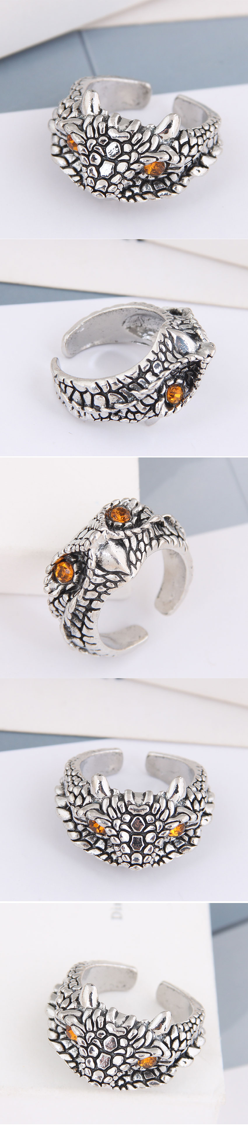 fashion retro simple eagle personality  ring