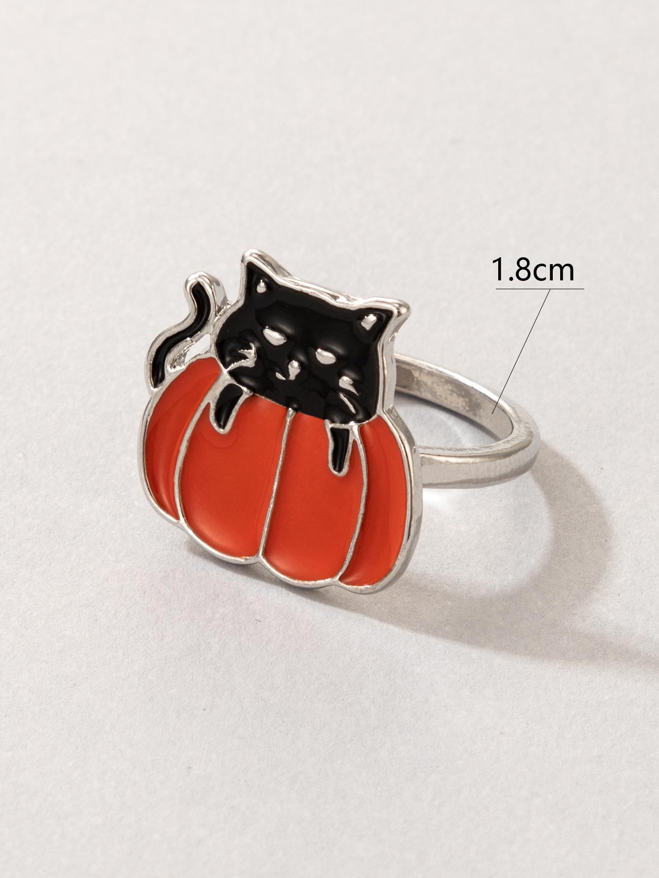 2021 nueva joyera anillo de gato naranja de Halloweenpicture1