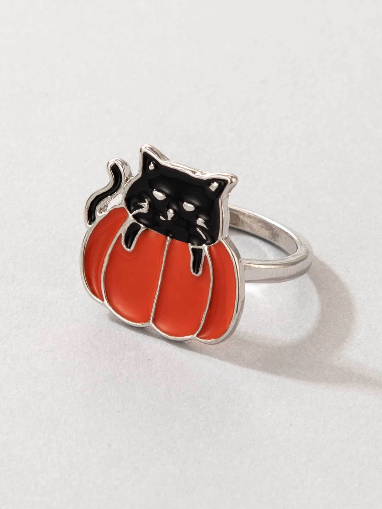 2021 nueva joyera anillo de gato naranja de Halloweenpicture3