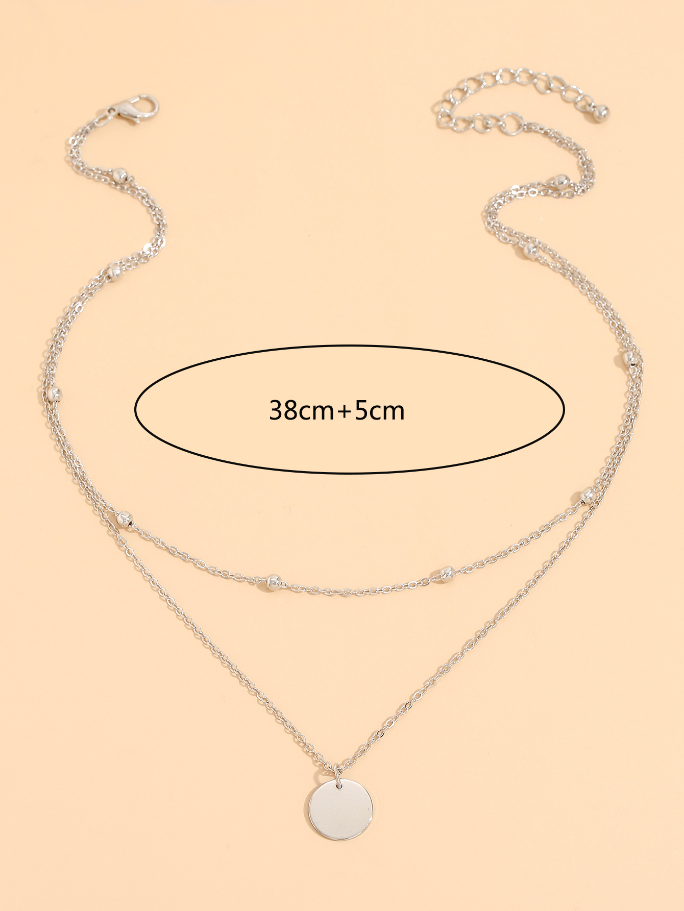 Einfacher geometrischer Anhnger mehrschichtige Perlenkette Grohandelpicture4