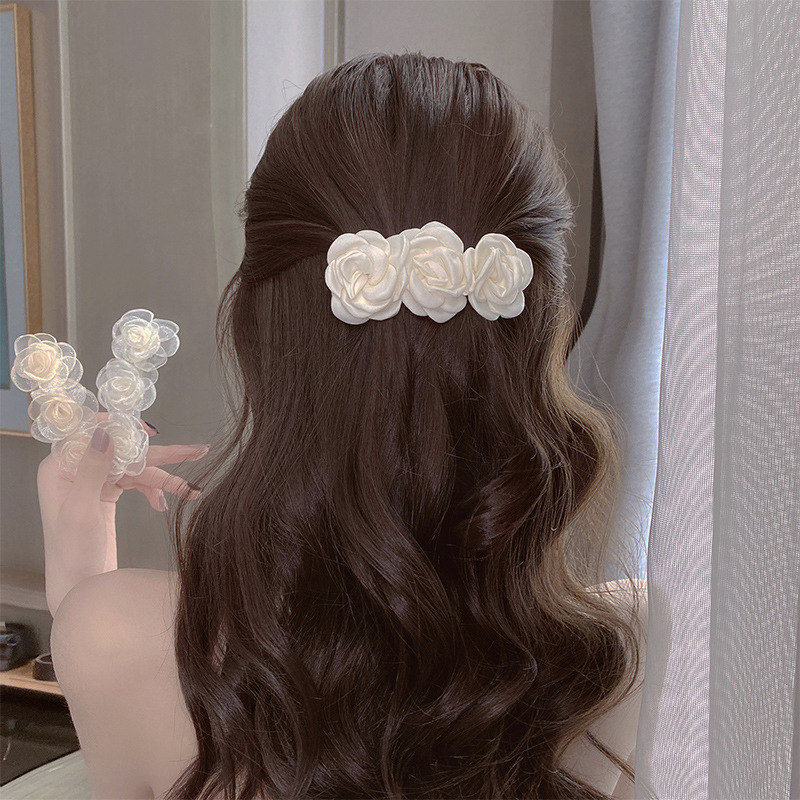 Camellia hair clip Korean personality flower hair accessoriespicture2