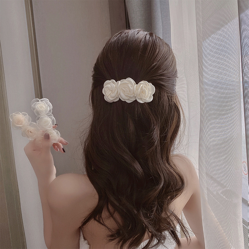 Camellia hair clip Korean personality flower hair accessoriespicture4