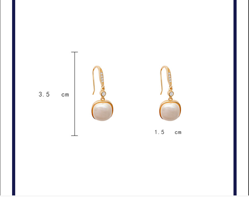 Fashion pearl earrings 2021 new trendy ear hooks Korean retro copper earrings women wholesalepicture7
