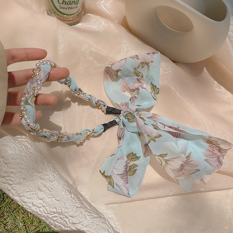 2021 neue Blumenstirnband Sommer weibliche Haare binden Retro Stirnband Kopfschmuckpicture7