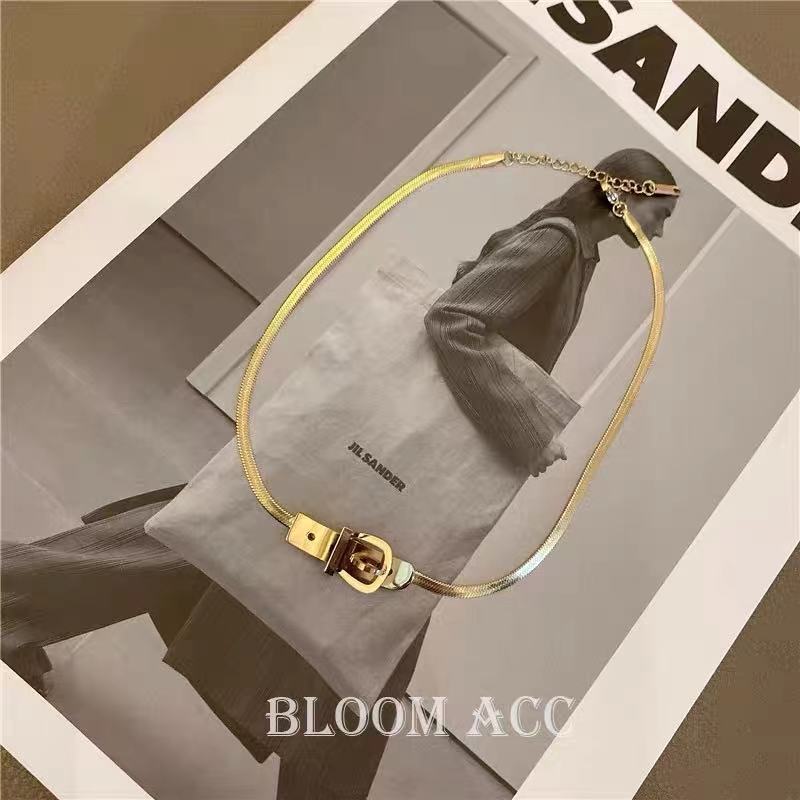 fashion snake bone chain belt buckle necklace niche design sense choker clavicle chainpicture1