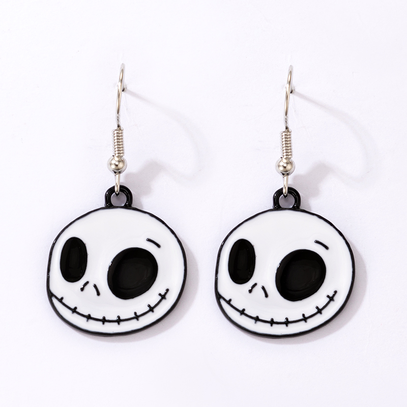 Boucles doreilles transfrontalires Halloween Ghost Face 2021 europennes et amricainespicture1