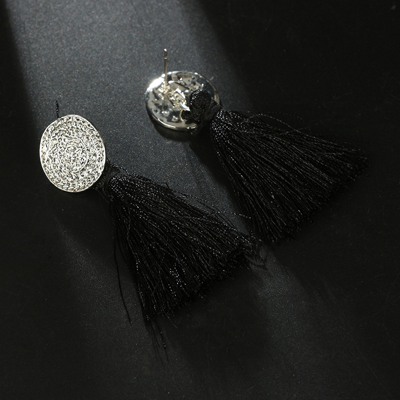 new alloy wheat earrings Bohemia ethnic style fringed geometric metal grain earringspicture9