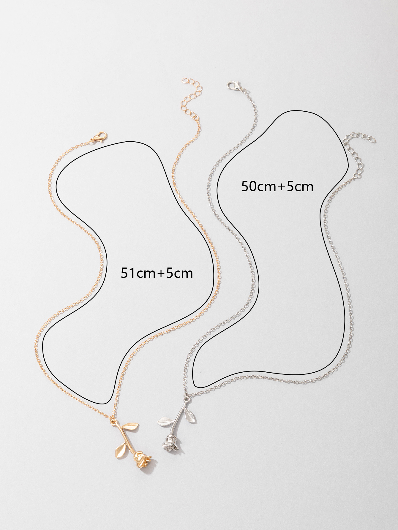 European and American Valentines Day Rose Alloy Clavicle Chain Wholesalepicture25
