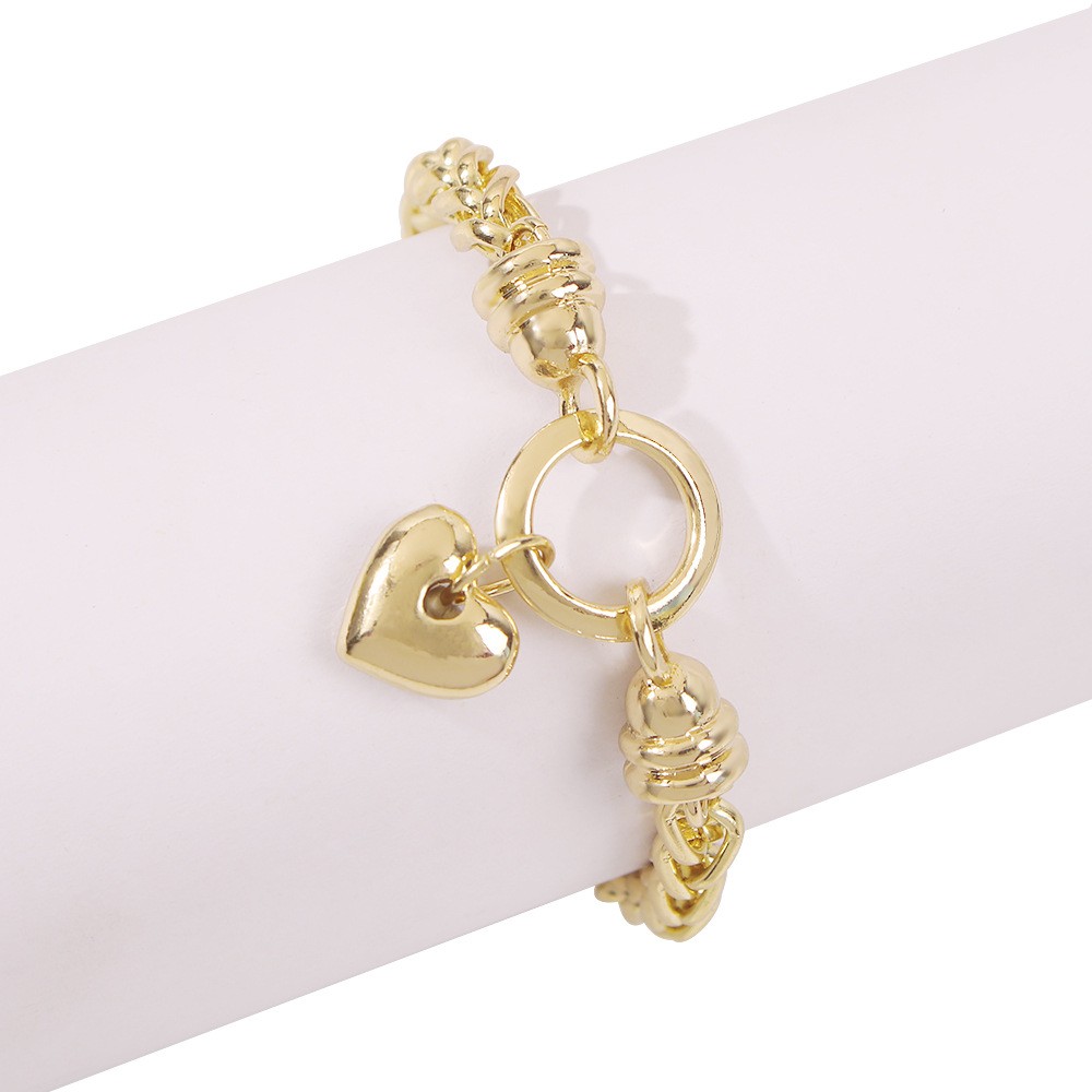 Fashion Geometric Heart Thick Alloy Bracelet wholesalepicture4