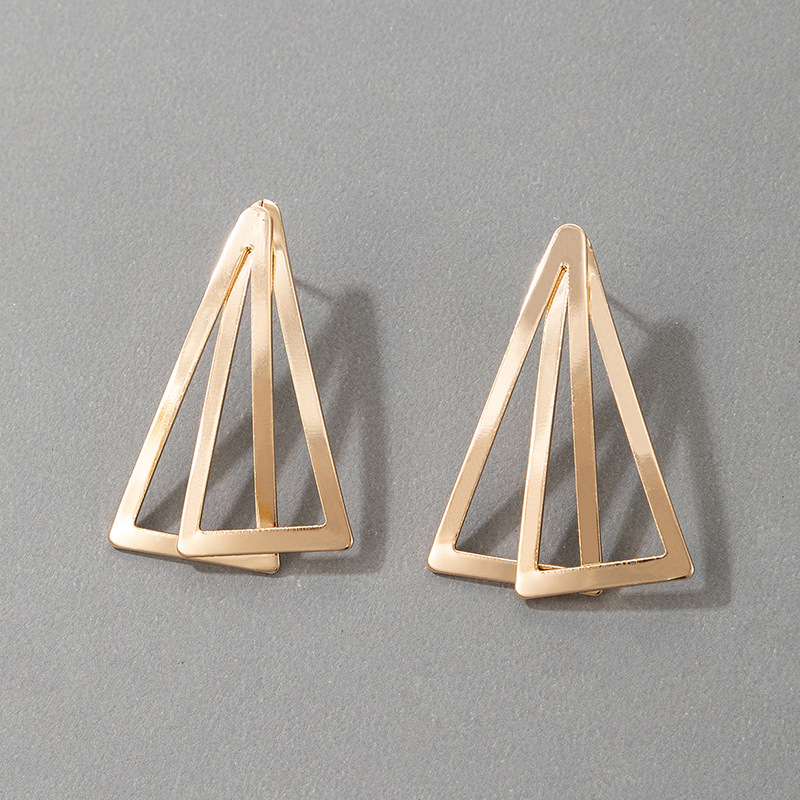 2021 European and American simple exaggerated geometric alloy earringspicture32