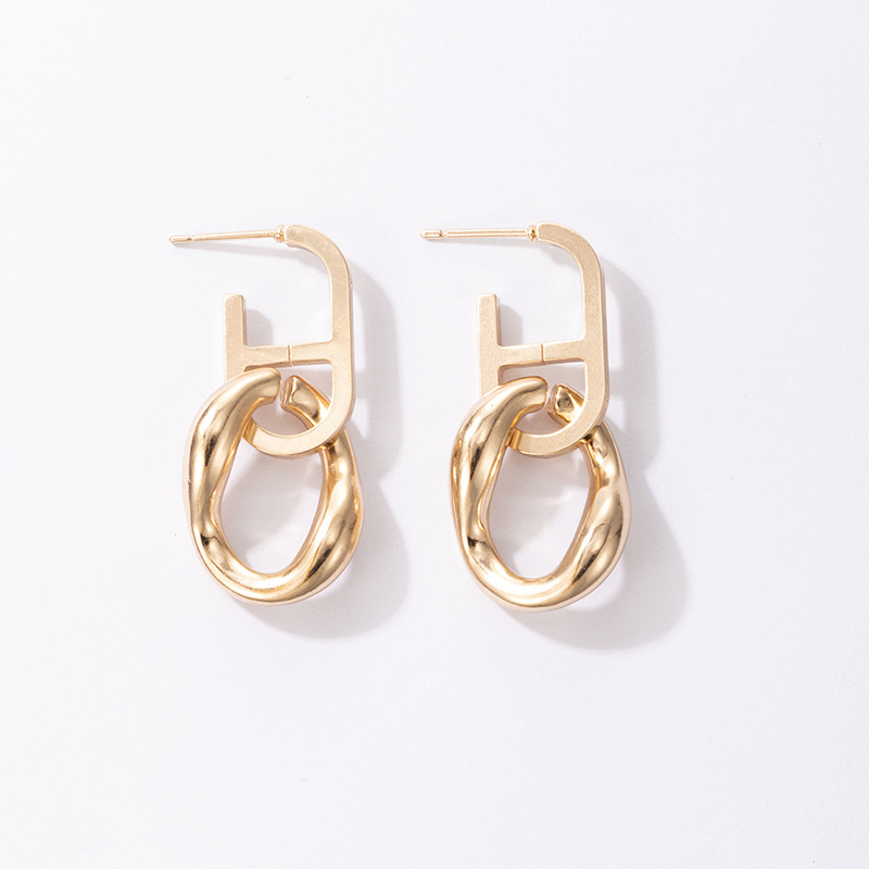 2021 European and American simple exaggerated geometric alloy earringspicture9