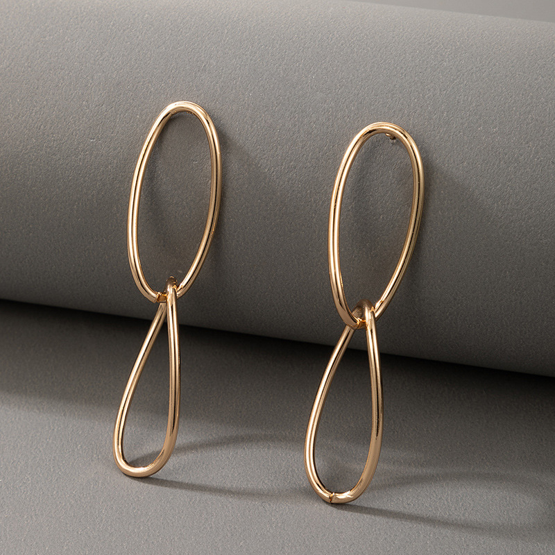2021 European and American simple exaggerated geometric alloy earringspicture14