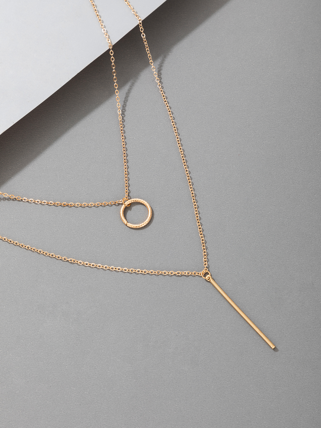 new necklace fashion metal pendant geometric multilayer necklacepicture3