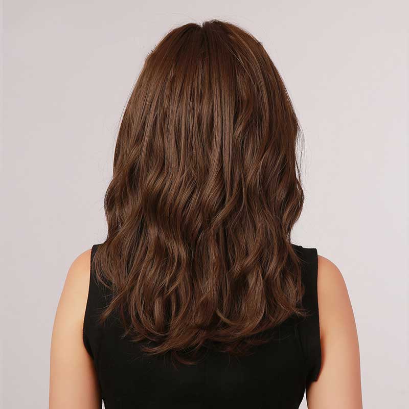 2021 dames perruque brune cheveux milongs eau ondule coiffure en fibre chimiquepicture2