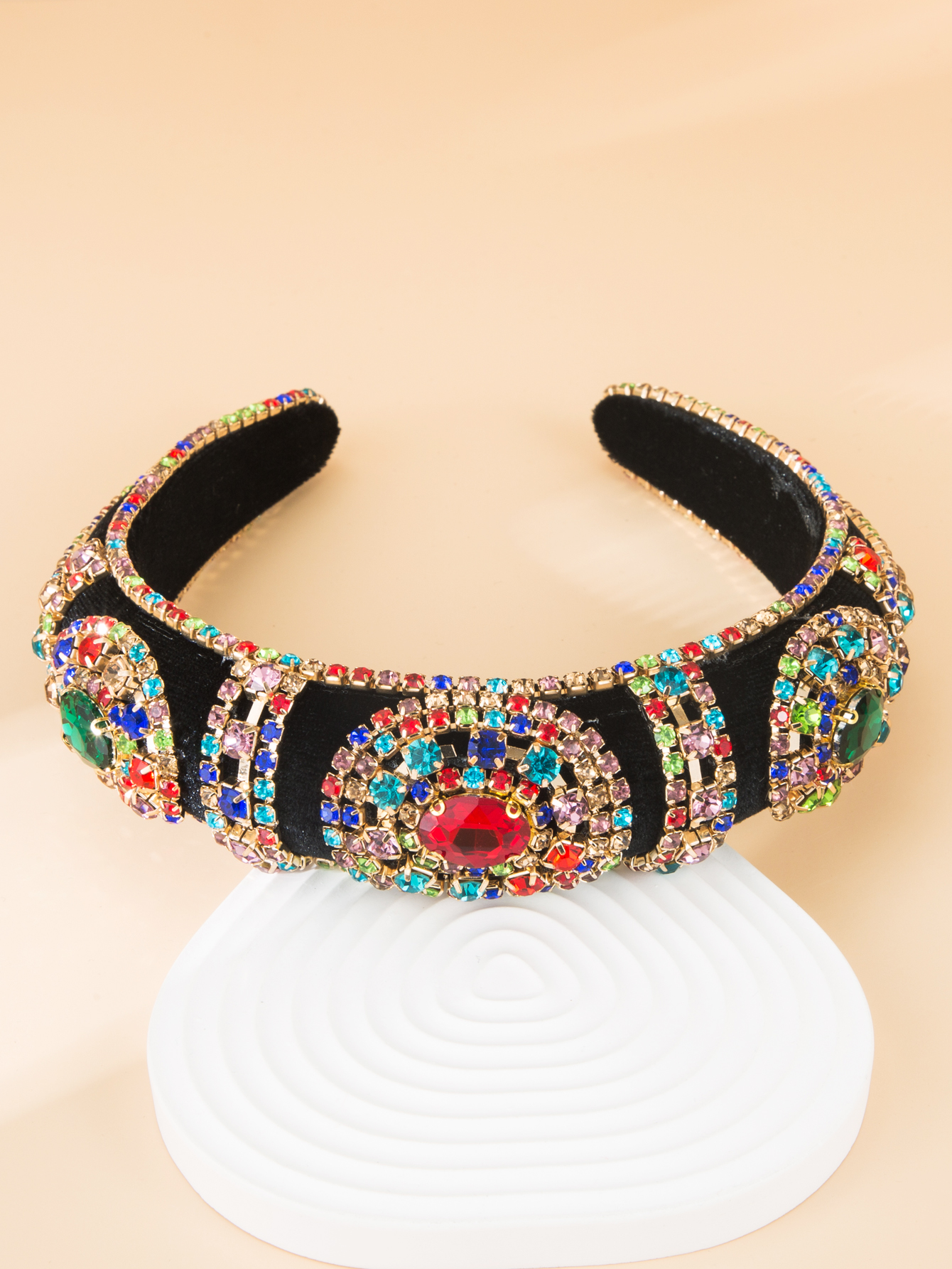 Velvet Gorgeous Sponge Colored Diamond Headband Wholesalepicture8