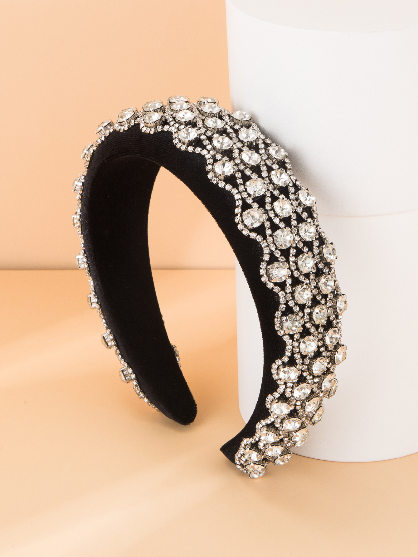 Baroque autumn and winter new diamond fabric headband wholesalepicture3