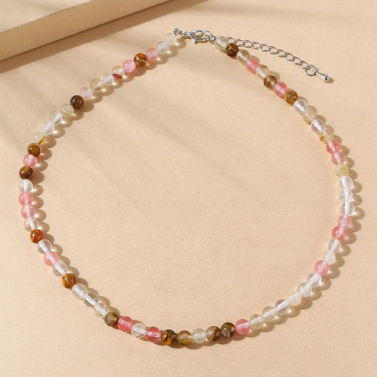 Korean version of the creative explosion of natural stone wild trend necklacepicture1