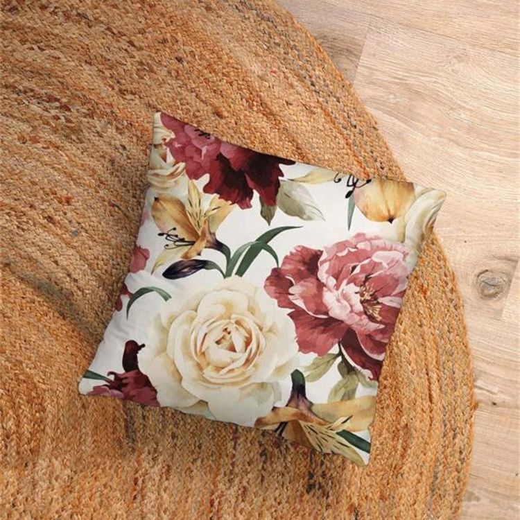Kissenbezug aus Leinen mit Blumendruckpicture5