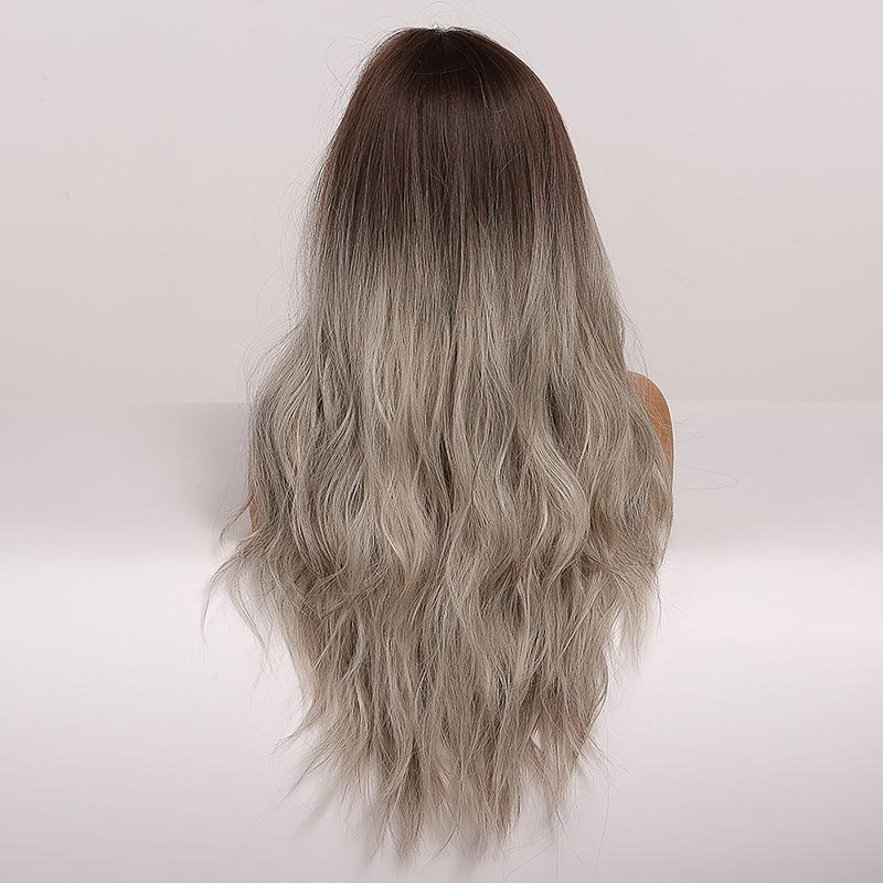2021 perruque coiffure en fibre chimique cheveux longs boucls grosse vague perruques coiffure perruque NHDSX468863picture2