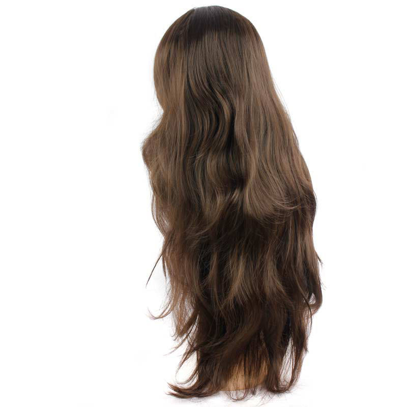 2021 European and American big wavy long curly hair headgear wigs rose chemical fiber wigpicture3