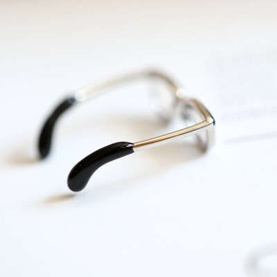 Cute glasses Aberdeen ring Korea open ring fashion adjustable enamel coloring versatile ring