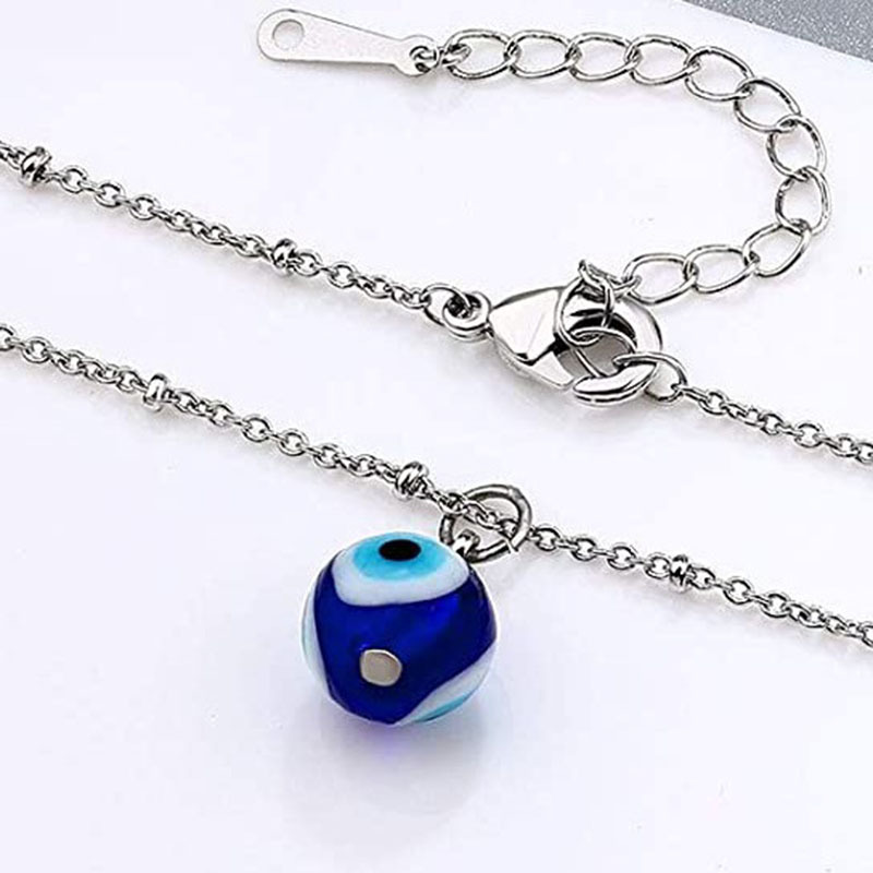 Demon Eyes Turkey Blue Eyes Fashion All-match Sweater Chain