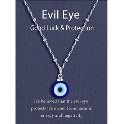 Demon Eyes Turkey Blue Eyes Fashion All-match Sweater Chain