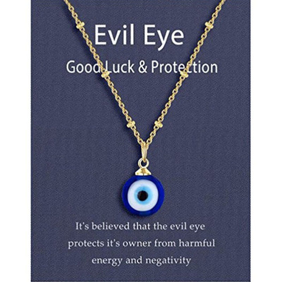 Demon Eyes Turkey Blue Eyes Fashion All-match Sweater Chain