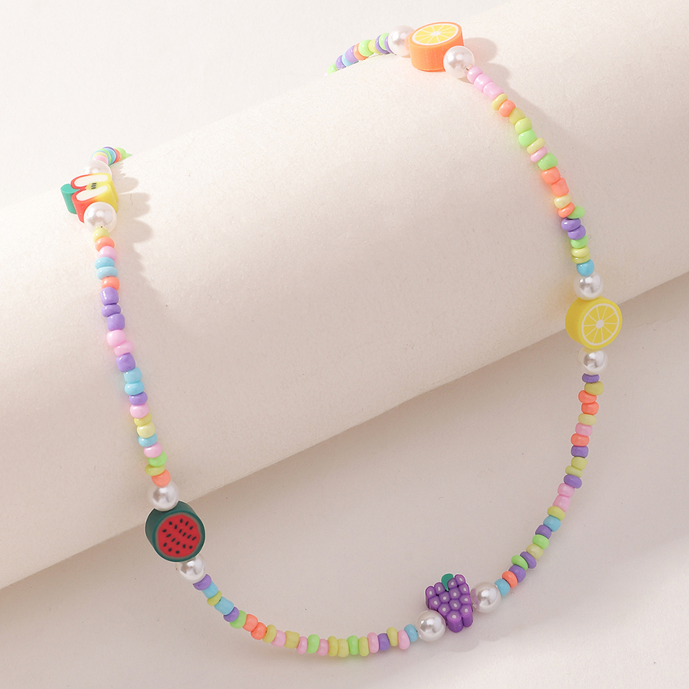 Fashion fruit miyuki beads childrenu0027s necklace wholesale