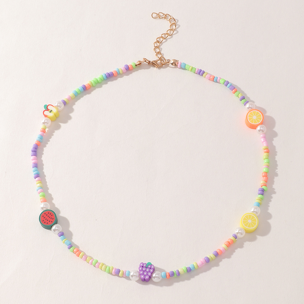 Fashion fruit miyuki beads childrenu0027s necklace wholesale