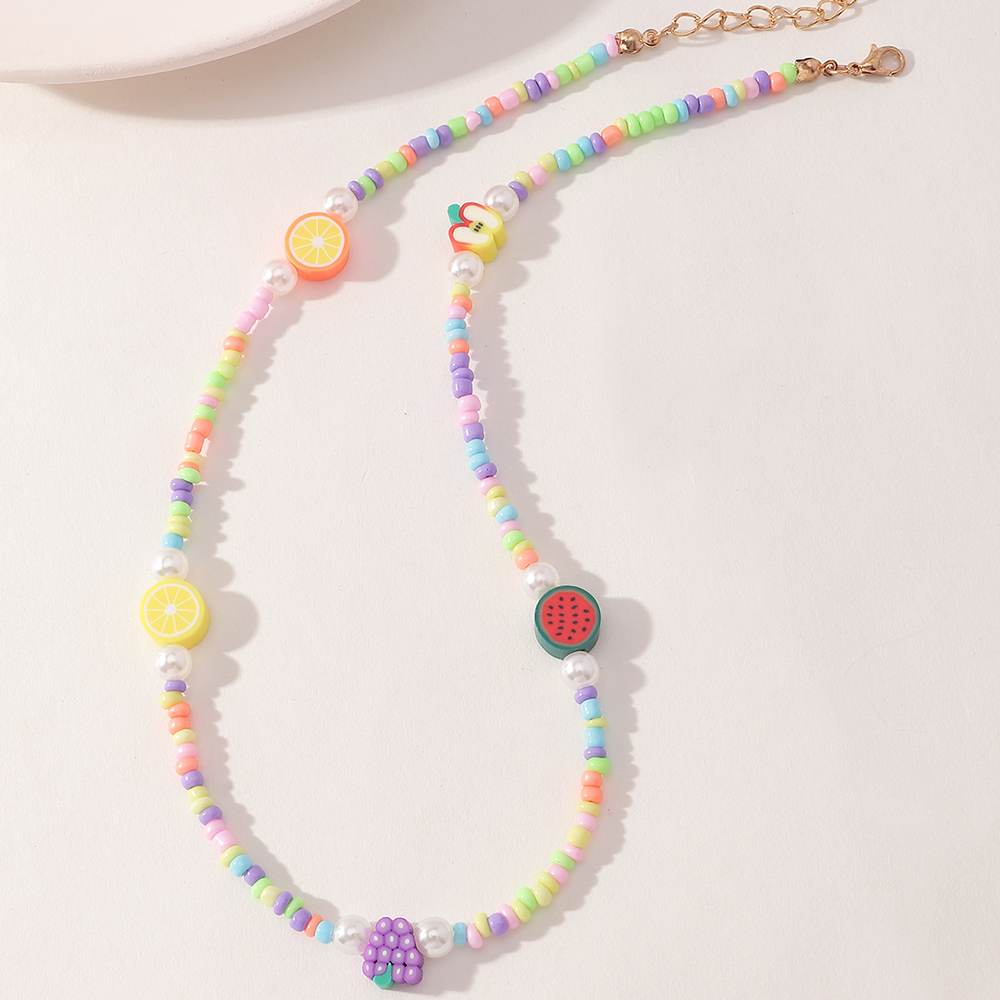 Fashion fruit miyuki beads childrenu0027s necklace wholesale