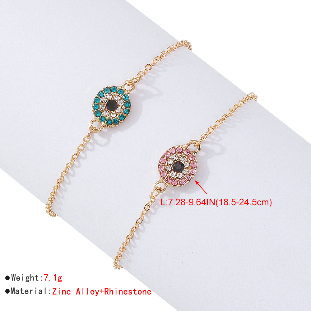 fashion alloy imitation diamond simple alloy bracelet setpicture1