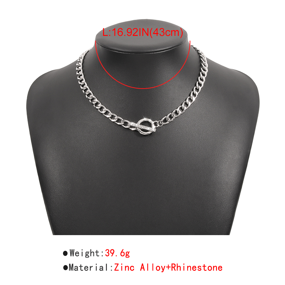 simple chain OT buckle fashion thick necklace wholesalepicture1