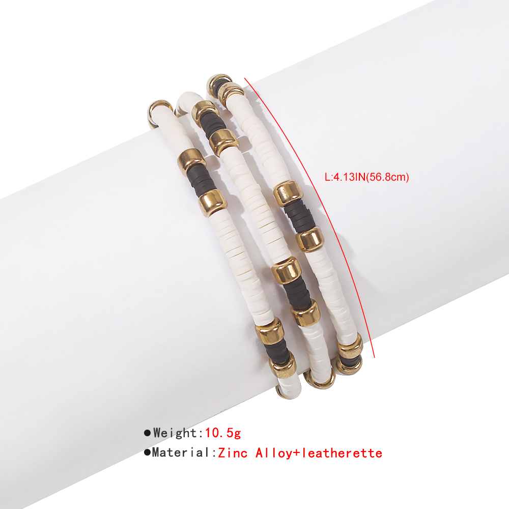 Fashion Geometric Contrast Color Briaded Bracelet Wholesalepicture1