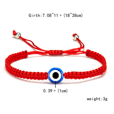 New Blue Eye Bracelet Evil Eye Red Rope Braided Adjustable Bracelet Wholesalepicture17