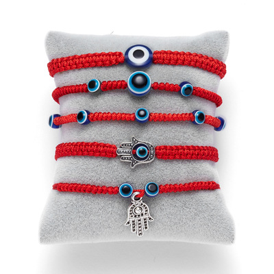 New Blue Eye Bracelet Evil Eye Red Rope Braided Adjustable Bracelet Wholesalepicture16