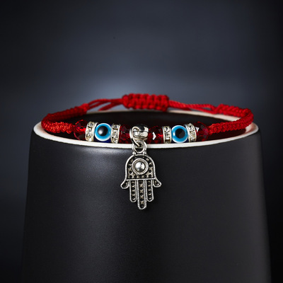 New Blue Eye Bracelet Evil Eye Red Rope Braided Adjustable Bracelet Wholesalepicture9