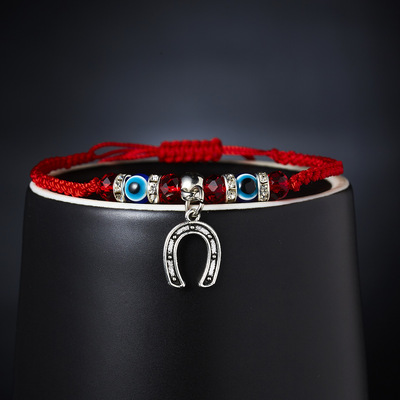 New Blue Eye Bracelet Evil Eye Red Rope Braided Adjustable Bracelet Wholesalepicture6